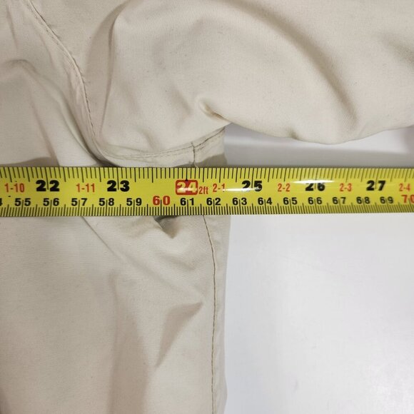 Eddie Bauer Lined Jacket Womens XL Beige Thinsulate Lite Loft 31" Length Used - Picture 8 of 10